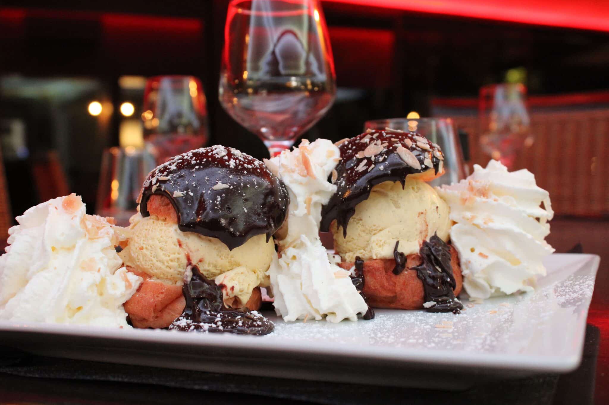royal profiteroles from Restaurant du Lac